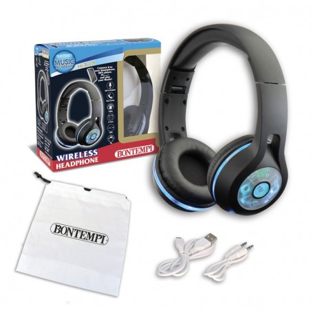 CUFFIE WIRELESS CON LUCI LED MUSIC ACADEMY BONTEMPI 483001