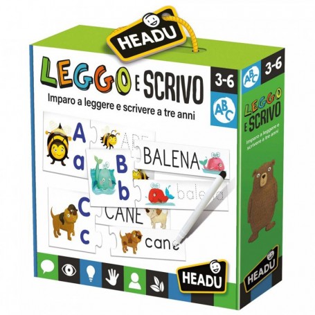 LEGGO E SCRIVO GIOCO EDUCATIVO HEADU IT20591 (ITA)